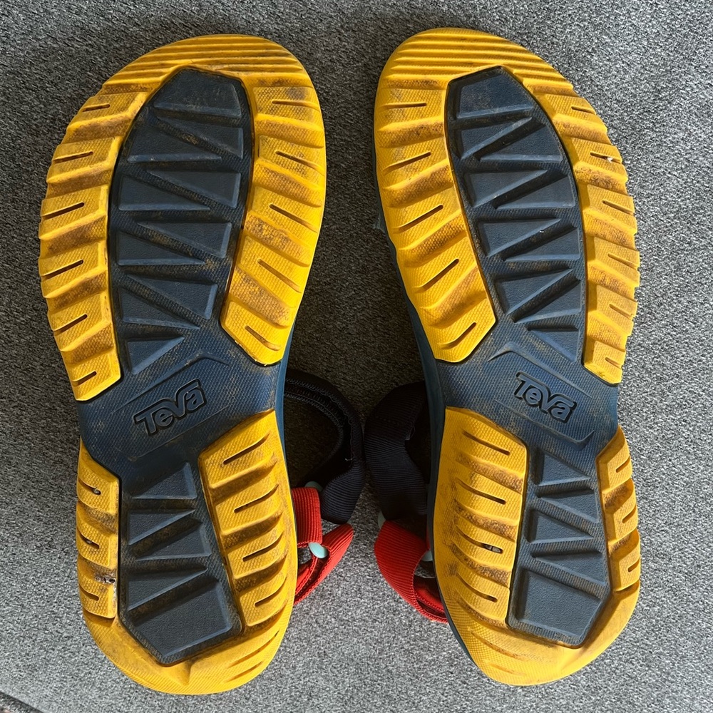 Men’s rainbow Teva tevas — water shoes - Picture 2 of 3